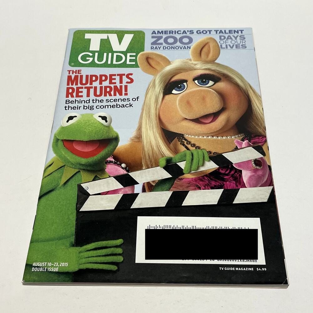 TV Guide August 10-23 2015 The Muppets Return Double Issue Heidi Klum Bill Hader
